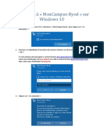 Connexion À MonCampus-Byod Sur Windows 10