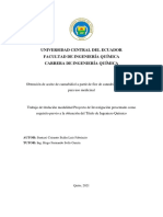 Universidad Central Del Ecuador Facultad de Ingeniería Química Carrera de Ingeniería Química