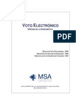 MSA Voto Electronico Sintesis de La Problematica