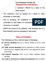 Mechanical Vibrations (10 ME 74) Damping