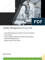 Quality Management at Coca Cola