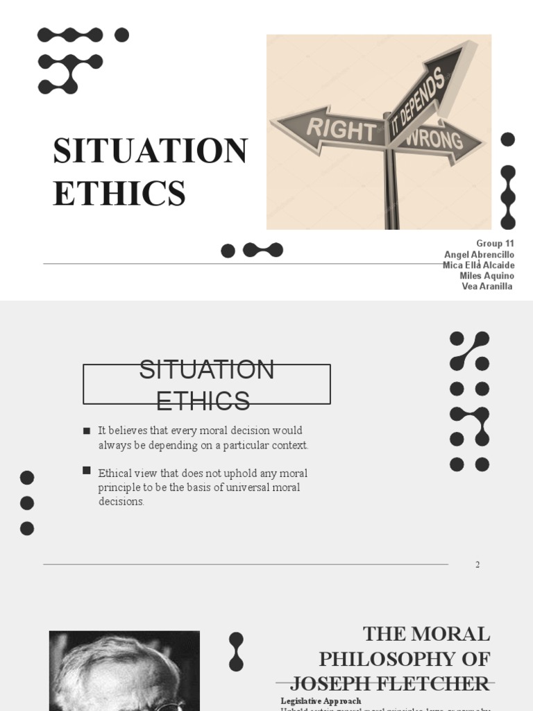 Situation Ethics An Analysis of Joseph Fletcher's Moral Philosophy and
