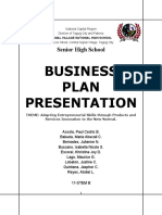 Group-1 11-STEM-B Buisness Plan Presentation