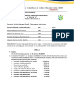 Guía de Trabajo de Contabilidad de Costos - Educación Media