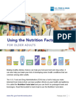 Using The Nutrition Facts Label For Older Adults
