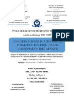 Conception D'Une Plateforme de Formation en Ligne: Cas de L'Association Idée Afrique