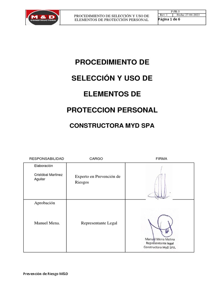 Pts Elemento De Proteccion Personal Pdf Guante Soldadura