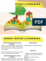 Bingo Textos Literarios: @lafono - Del - Pie