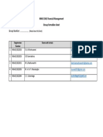 Group Number: : MMS 5301 Financial Management Group Formation Sheet
