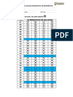 Evaluacion Diagnostica de Matemática