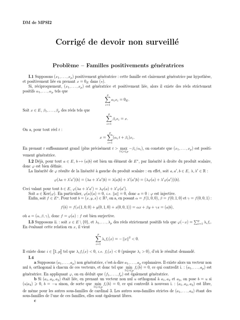 Familles Positivement Génératrices PDF Fonctionnalités et — free download