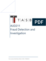 AUD211 Fraud Detection and Investigation: Texas Association of School Business Officials / AUD211 / ©TASBO 2016