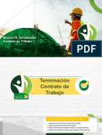 Terminación del contrato de trabajo 