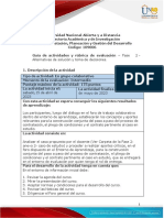 Guía de Actividades y Rúbrica de Evaluación - Unidad 2 - Fase 2 - Alternativas de Solución y Toma de Decisiones