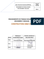 Procedimiento de Trabajo Seguro para Descimbres y Moldaje