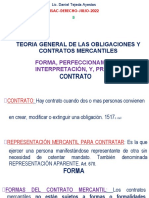 2 TEORIA GENERAL DE LAS OBLIGACIONES MERCANTILES Forma Perfeccionamiento Interpretación y Prueba