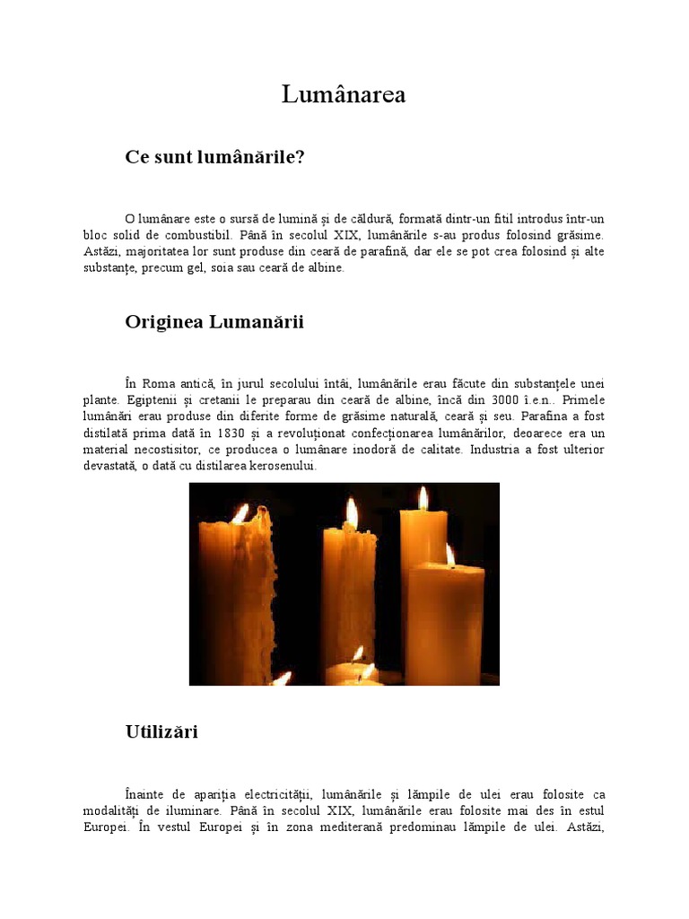 Lumânarea | PDF