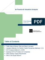 Corporate Finance & Valuation Analysis: Chris Droussiotis