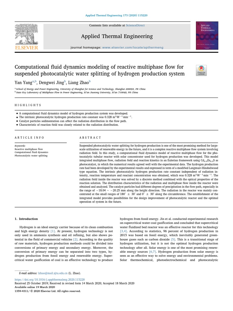 Computational fluid dynamics modeling of reactive multiphase flow for