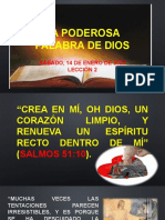 La Poderosa Palabra de Dios: Sábado, 14 de Enero DE 2023 Lección 2