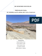 Plan de muestreo de suelos de la ex mina Santa Rosa