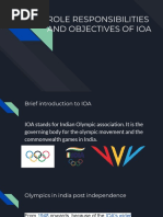 Role Responsibilities and Objectives of Ioa