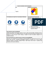 Hoja de Seguridad Con Pictogramas