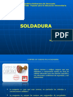 Control de Calidad de La Soldaura 2014