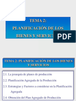 Tema 2: Planificación de Los Bienes Y Servicios