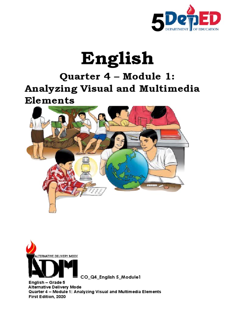 English5 q4 module1 analyzing visual and multimedia elements with
