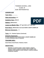 Class IX Lesson Plan 2