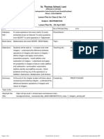 Class 7 Integers Lesson Plan