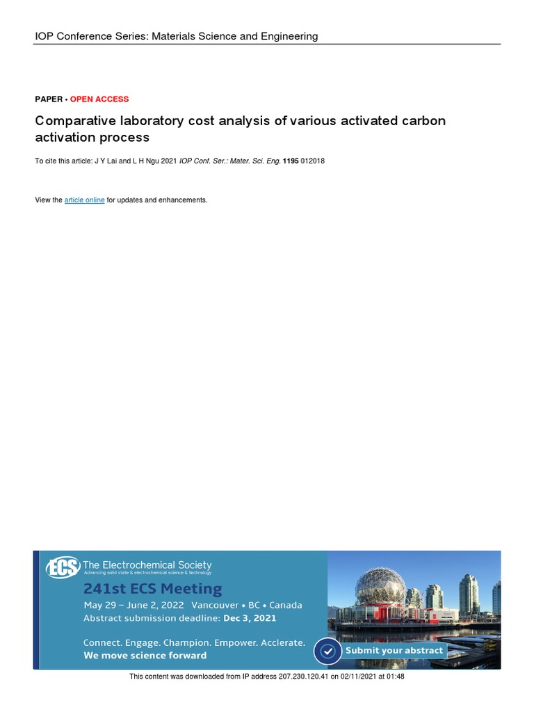 Comparative Laboratory Cost Analysis of Various Ac | PDF | Ammonia ...