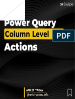 Power Query Column Level Actions