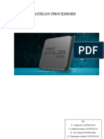 Case Study On ATHLON PROCESSORS - COA