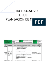 Plan de Aula C.naturales 5 Segundo Periodo