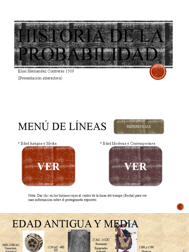 Historia de La Probabilidad PDF Probabilidad Teoría de probabilidad