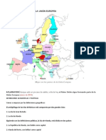 Mapa Con Los Países de La Unión Europea