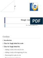 Singly Linked List: Lebanese University Faculty of engineering-I-Dpt.: Common Trunk 2 Year - 4 Semester