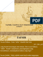 Tafsir, Takwil Dan Terjemah: Kelompok 8