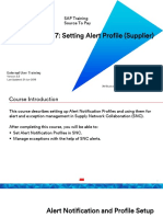 STP357: Setting Alert Profile (Supplier