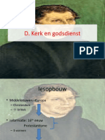 D. Kerk en Godsdienst