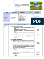 Actividad de Aprendizaje: NOMBRE DE LA ACTIVIDAD: ¿Dónde Vivo? (Mi Casa)