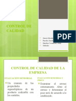 Control de Calidad: García Morales, Yazmin Paredes Sandoval, Jhonny Sánchez Castañeda, Andy Gabriela