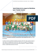 En Route Pour La Demi-Finale de La Coupe Du Morbihan Pour Caudan Basket