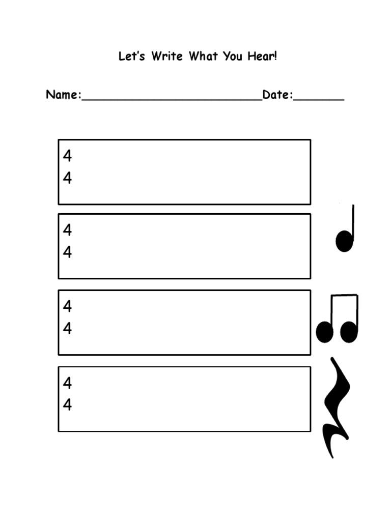 Let s write what you hear pdf