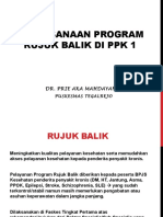 Pelaksanaan Program Rujuk Balik Di PPK 1: Dr. Prie Aka Mahdayanti