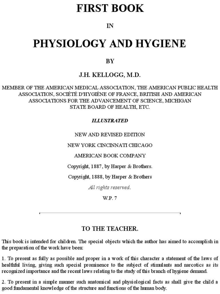 First Book in Physiology and Hygiene PDF Digestion Alcoholic Beverages