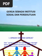 Download Gereja Sebagai Institusi Sosial Dan Persekutuan by Eklecia Nugh SN64228598 doc pdf