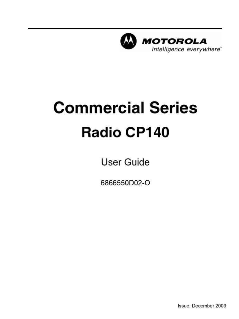 Motorola CP140 Manual En | PDF | Battery Charger | Battery.